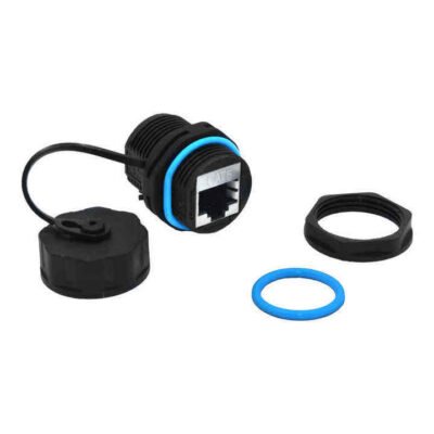 YXY YPM23-CAT6-B Waterproof RJ45 CAT6 Panel-Mount Bulkhead Coupler