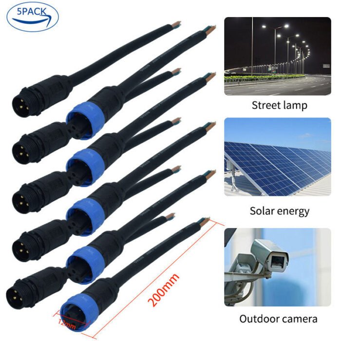 YXY YPM12-3C-B 3-Pin IP68 Waterproof Circular Connector