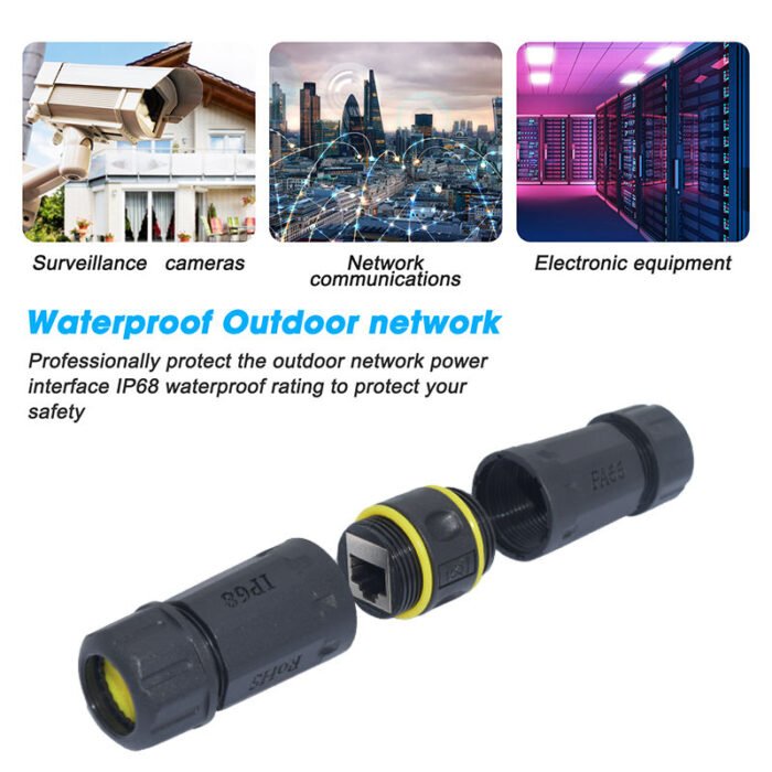 YXY YPM23-CAT7-A Waterproof RJ45 CAT7 Ethernet Connector