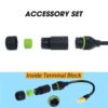 YXY YPM20-CAT6-C01 Waterproof RJ45 CAT6 Connector Kit IP68 (Male & Female Set)
