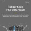 YXY YPM23-CAT6-B Waterproof RJ45 CAT6 Panel-Mount Bulkhead Coupler