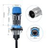 YXY YPM20D-CAT6-A Waterproof RJ45 CAT6 D-Type Flange Bulkhead Connector