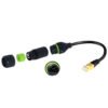 YXY YPM20-CAT6-C01 Waterproof RJ45 CAT6 Connector Kit IP68 (Male & Female Set)