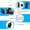 YXY YPM16-CAT6-C01 Waterproof RJ45 CAT6A Connector IP68 Male-to-Female
