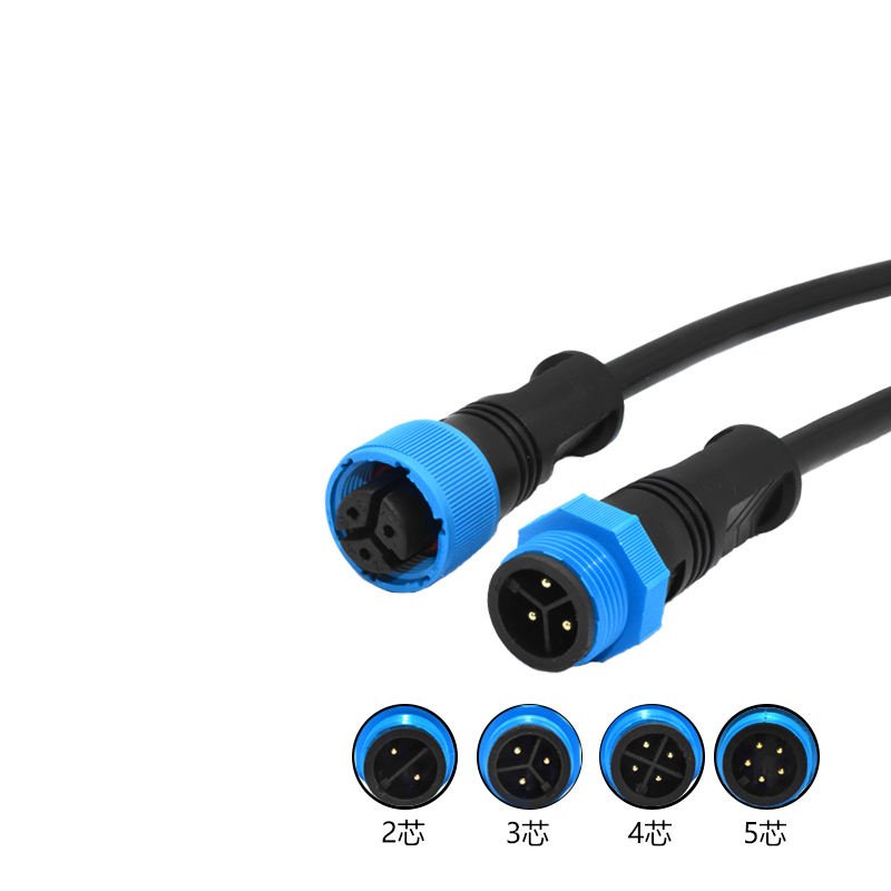 YXY M15 3-Pin IP68 Waterproof Male-to-Female Connection Cable