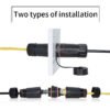 YXY YPM23-CAT6A-A Double Cover Waterproof RJ45 CAT6A Coupler IP68