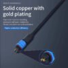 YXY YPM12-2C-B 2-Pin IP68 Waterproof Cable Connector Pair