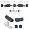 YXY YPM23-CAT6-AX Toolless Shielded RJ45 CAT7 Field Termination Plug