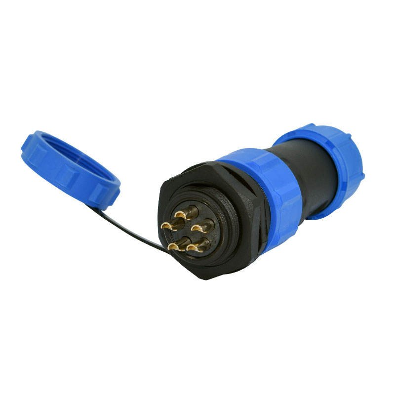 YXY YPSP21-5C-B 5-Pin Circular Aviation Connector (IP68 Waterproof)