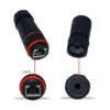 YXY YPM20-CAT5E-A Waterproof RJ45 CAT6 Cable Connector IP68 (Male & Female Pair)