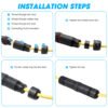 YXY YPM16-RJ45-A Waterproof RJ45 Connector IP68 Female