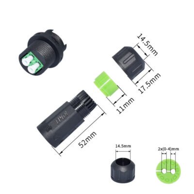 YXY YPM20-LC2C-B Waterproof Fiber Optic Connector