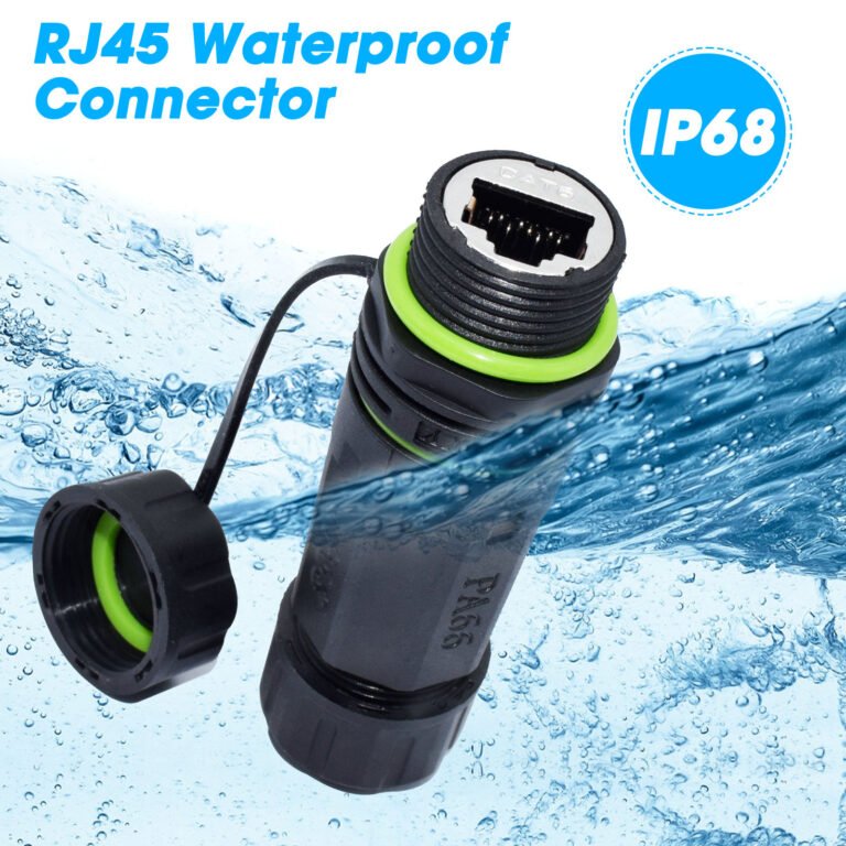YXY YPM20-CAT6-B02 Waterproof RJ45 CAT6 Inline Socket IP68 Female