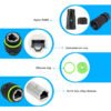 YXY YPM20-RJ12-A Waterproof RJ12 Inline Coupler IP68 (Female to Female)