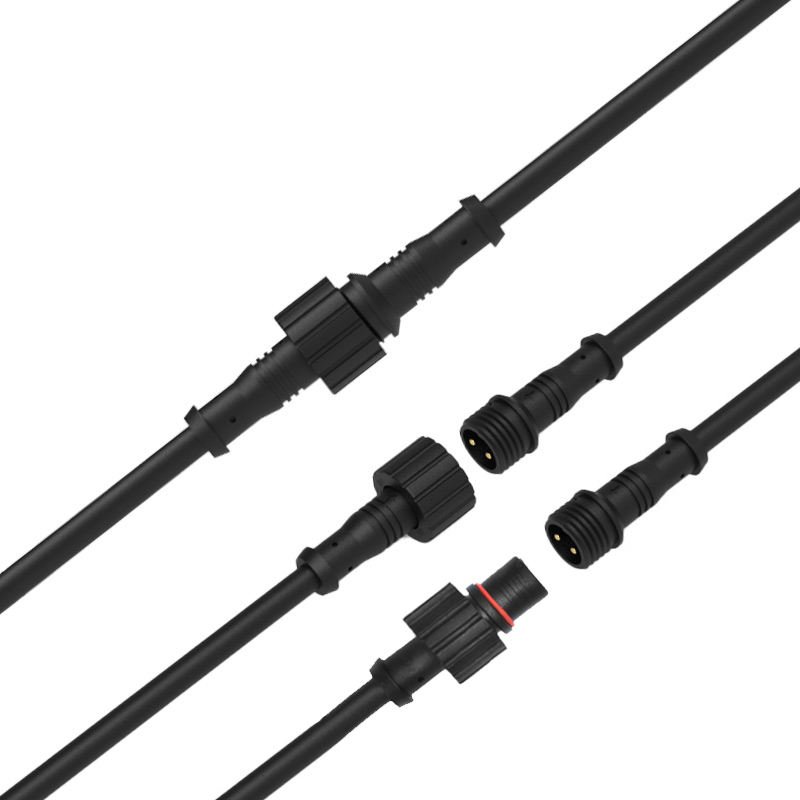 YXY M14 2-Pin IP68 Waterproof Male-to-Female Connection Cable