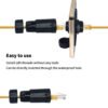 YXY YPM23-CAT6A-B Waterproof RJ45 CAT6A Panel Mount Connector