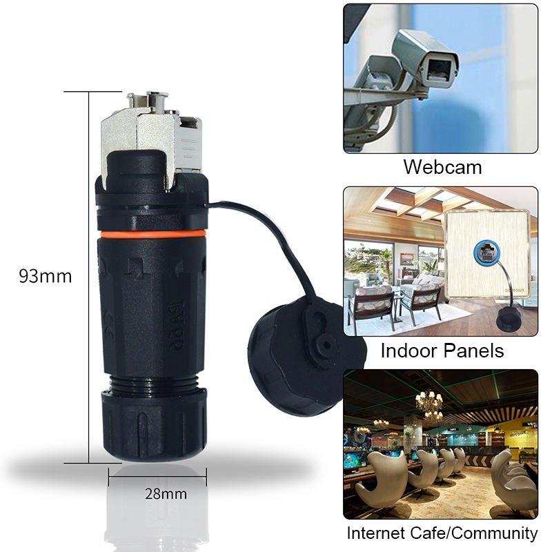 YXY YPM23IDC-CAT6A Toolless RJ45 CAT6A Waterproof Panel Connector