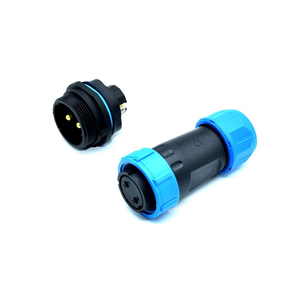 YXY YPSP21-2C-B 2-Pin Circular Aviation Connector (IP68 Male/Female)