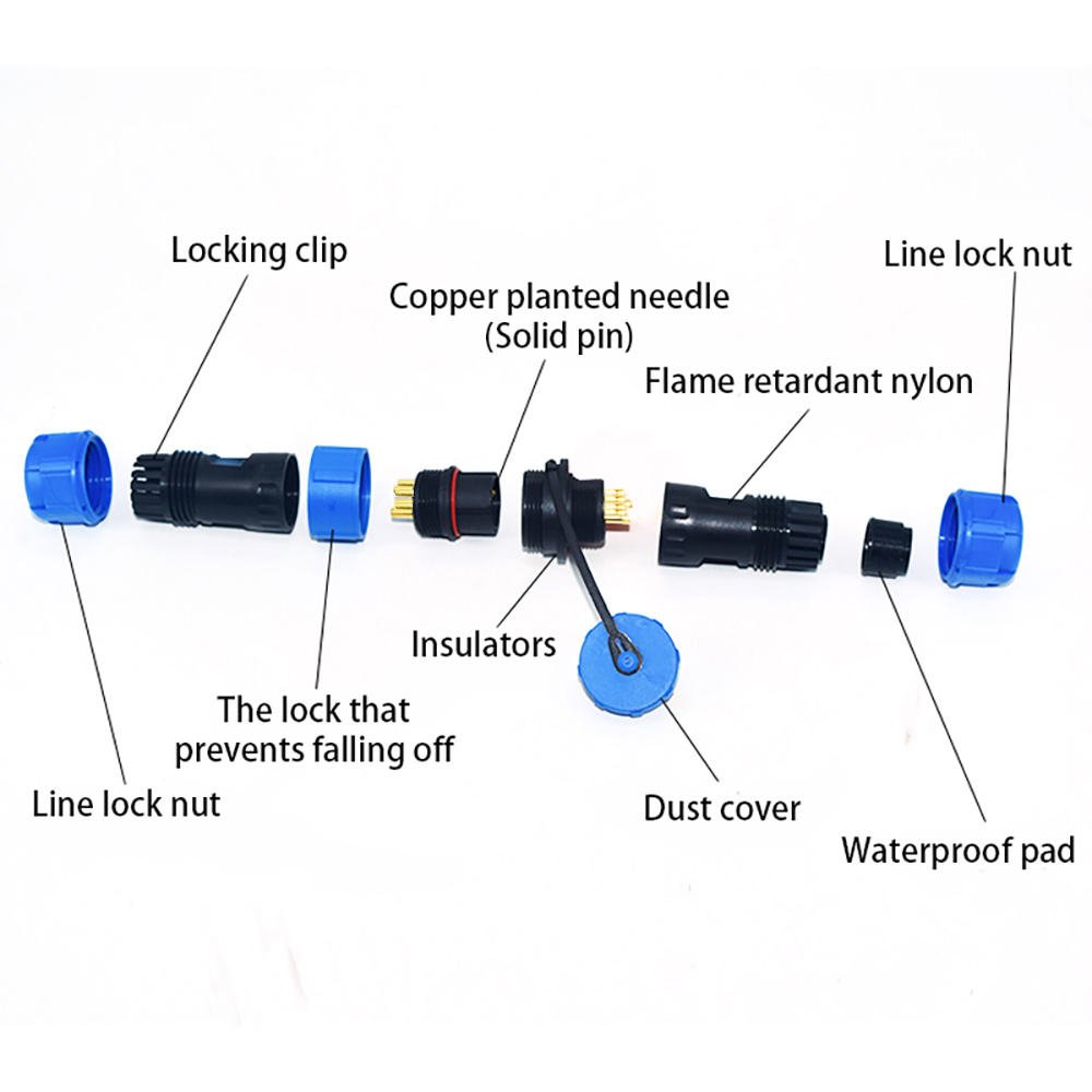 YXY LD16 LD20 IP68 Waterproof Circular Aviation Connector (Male/Female)