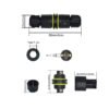 YXY YPM20-2T2C-A Waterproof Cable Connector IP68 Both Male and Female