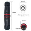 YXY YPM20-2T3C-B Waterproof Cable Connector IP68 (3-Pin)