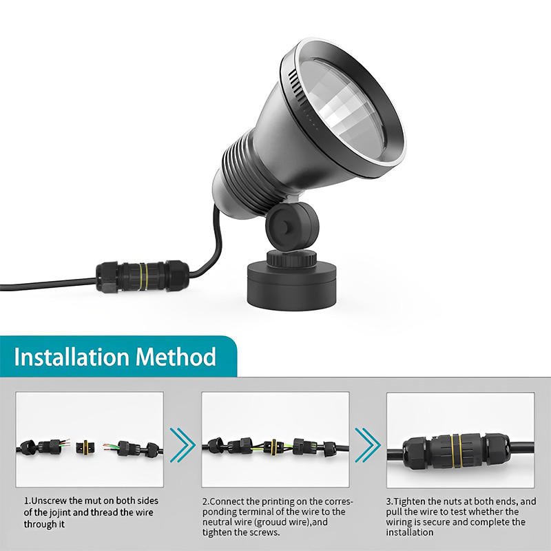 YXY EW-M25-4p 4-Pin IP68 Inline Waterproof Cable Connector