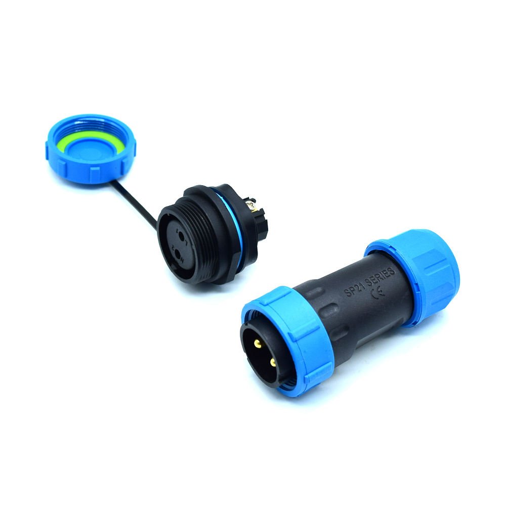 YXY YPSP21-2C-B 2-Pin Circular Aviation Connector (IP68 Male/Female)