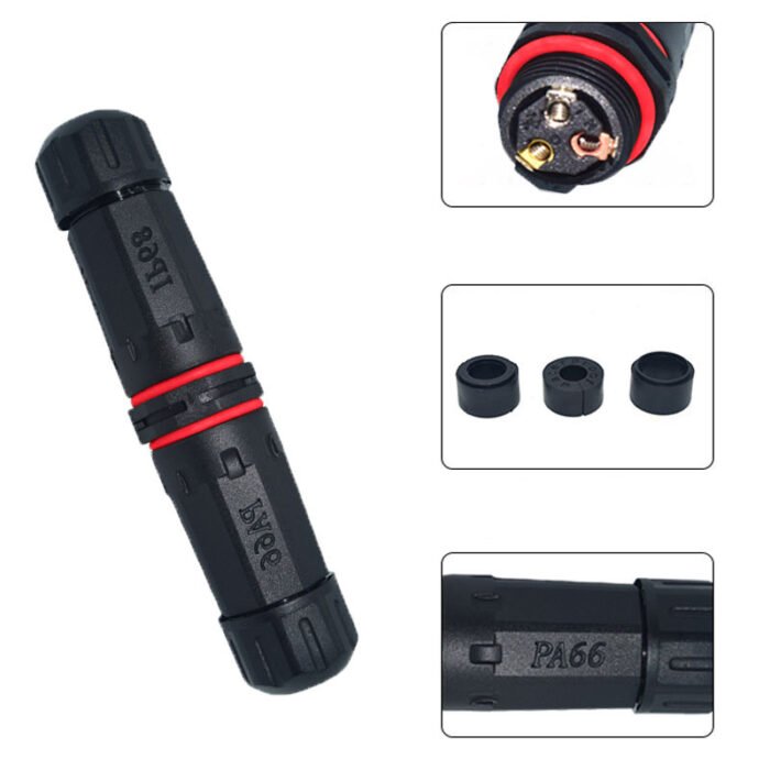 YXY YPM20-2T3C-B Waterproof Cable Connector IP68 (3-Pin)