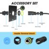YXY YPM20-CAT6ACAT6A-C02 Waterproof RJ45 CAT6A Panel Connector IP68 (Female to Male Tail)