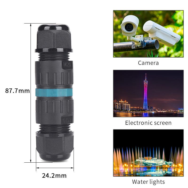 YXY EW-M25B-03 Quick Connection IP68 Waterproof Cable Connector