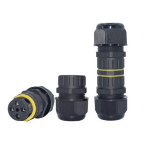 YXY EW-M25-4p 4-Pin IP68 Inline Waterproof Cable Connector