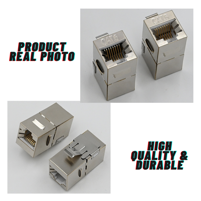 YXY CAT6-STP-CPL-01 Shielded RJ45 CAT6 Female-to-Female Keystone Coupler
