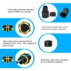 YXY YPM20K-2T2C-A 2-Pin Inline Waterproof Cable Connector IP68