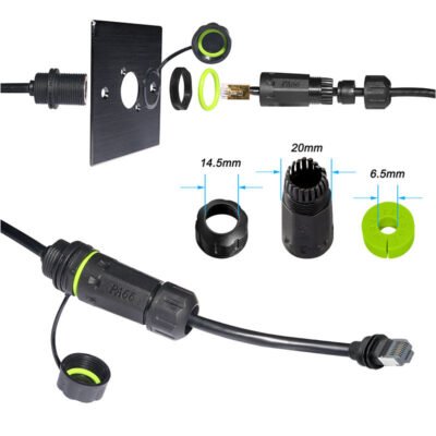 YXY YPM20-CAT6A-SLC02 Starlink Cable Adapter IP68 Female