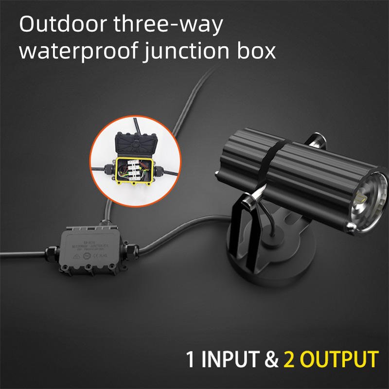 YXY EW-M2068-3T T-Type 3-Way Waterproof Junction Box IP68