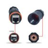 YXY YPM23-CAT6A-A Waterproof RJ45 CAT6A Inline Coupler IP68