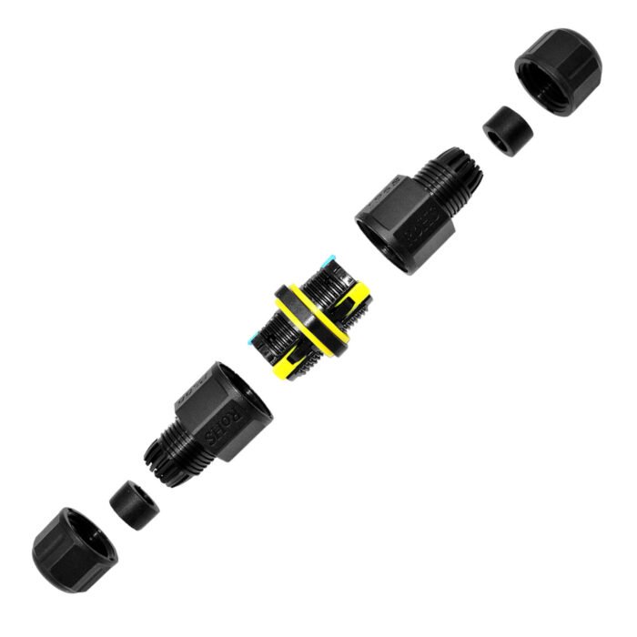 YXY YPM20K-2T3C-A 3-Pin Inline Waterproof Cable Connector IP68
