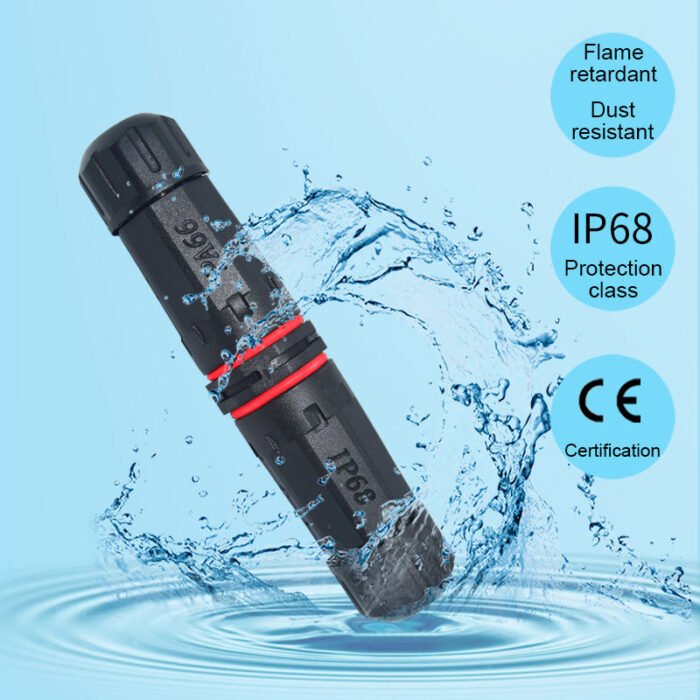 YXY YPM20-2T3C-B Waterproof Cable Connector IP68 (3-Pin)