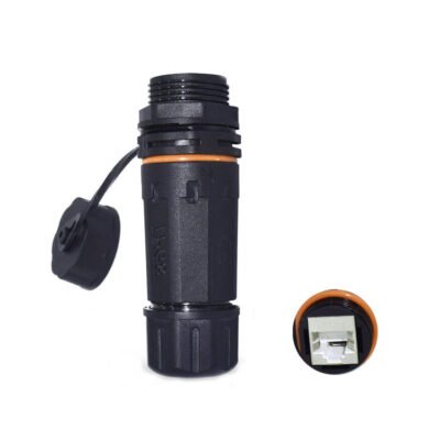 YXY YPM23-CAT6A-B Waterproof RJ45 CAT6A Panel Mount Connector