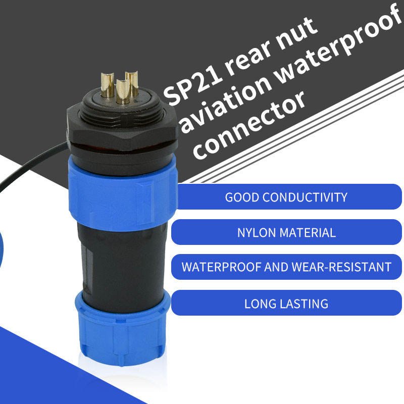YXY YPSP21-3C-B 3-Pin Circular Aviation Connector (IP68 Male/Female)
