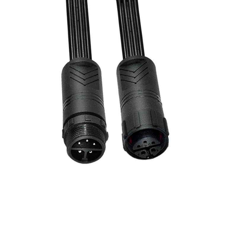 YXY M16-5C 5-Pin IP68 Waterproof Cable Connector Male Female Pair
