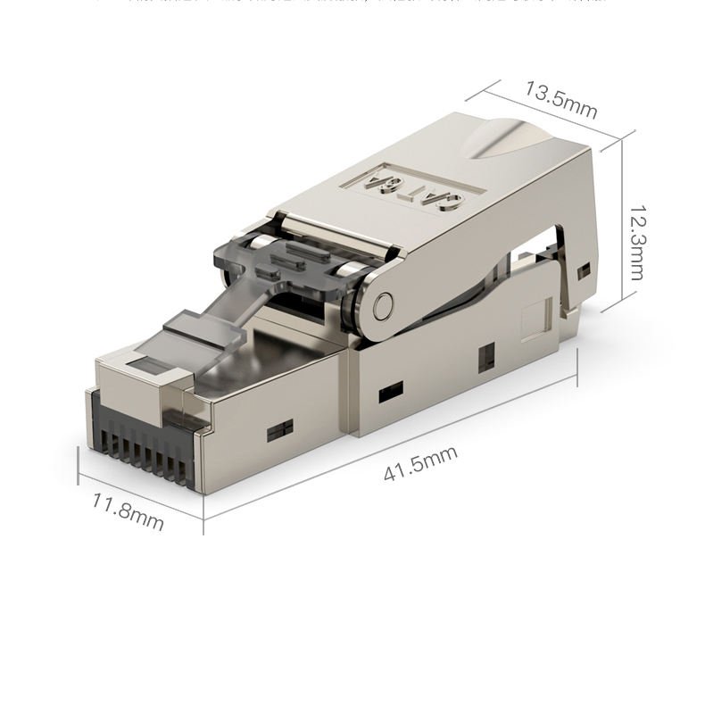 YXY CAT6A-Modules Toolless Shielded RJ45 CAT6A Field Termination Plug