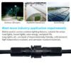 YXY M19 2-Pin IP68 Waterproof Cable Connector (Male/Female Pair)