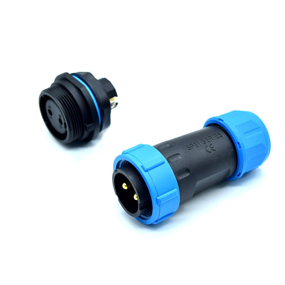 YXY YPSP21-2C-B 2-Pin Circular Aviation Connector (IP68 Male/Female)