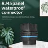 YXY YPM23-CAT6-C Waterproof RJ45 CAT6 Panel Connector (Female to Male Tail)