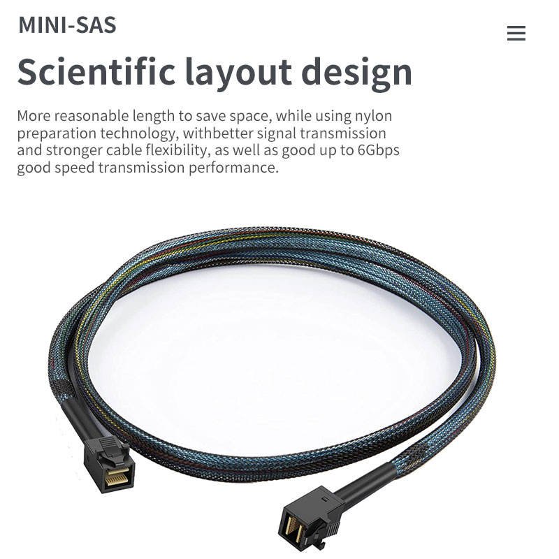 YXY Mini-SAS HD SFF-8643 to SFF-8643 Internal Data Cable