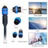 YXY YPM12-2C-B 2-Pin IP68 Waterproof Cable Connector Pair