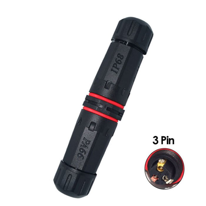 YXY YPM20-2T3C-B Waterproof Cable Connector IP68 (3-Pin)