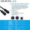 YXY M16-5C 5-Pin IP68 Waterproof Cable Connector (Male/Female Pair)