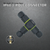 YXY M25 T-Type IP68 Waterproof Cable Joiner Connector (2-6 Pin)